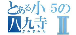 とある小５の八九寺Ⅱ（かみまみた）