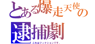 とある爆走天使の逮捕劇（これはフィクションです。）