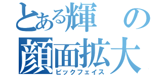 とある輝の顔面拡大（ビックフェイス）