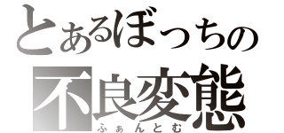 とあるぼっちの不良変態（ふぁんとむ）