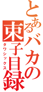 とあるバカの束子目録（タワシックス）