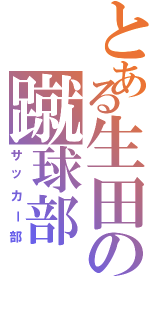 とある生田の蹴球部（サッカー部）