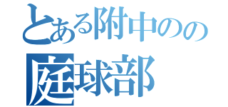 とある附中のの庭球部（）