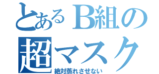 とあるＢ組の超マスク（絶対蒸れさせない）