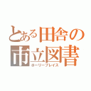 とある田舎の市立図書館（ホーリープレイス）