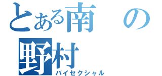 とある南の野村（バイセクシャル）