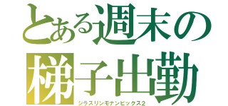 とある週末の梯子出勤（ジラスリンモナンビックス２）