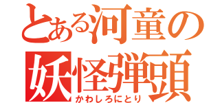 とある河童の妖怪弾頭（かわしろにとり）