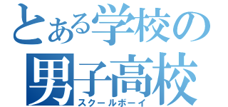 とある学校の男子高校生（スクールボーイ）