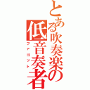 とある吹奏楽の低音奏者（ファゴット）