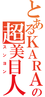 とあるＫＡＲＡの超美目人（スンヨン）