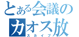 とある会議のカオス放送（スカイプ）