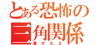 とある恐怖の三角関係（湊かなえ）