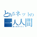 とあるネットの一人人間（ぼっちネイジュ）