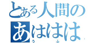 とある人間のあははは（うふ）