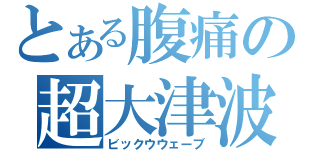 とある腹痛の超大津波（ビックウウェーブ）