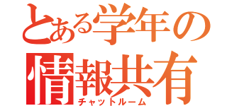 とある学年の情報共有（チャットルーム）