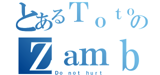 とあるＴｏｔｏのＺａｍｂｏ（Ｄｏ ｎｏｔ ｈｕｒｔ）