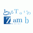 とあるＴｏｔｏのＺａｍｂｏ（Ｄｏ ｎｏｔ ｈｕｒｔ）