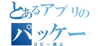 とあるアプリのパッケージ（コピー禁止）