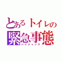 とあるトイレの緊急事態（ハイジャック）