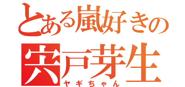 とある嵐好きの宍戸芽生（ヤギちゃん）