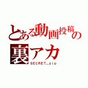 とある動画投稿者の裏アカ（ＳＥＣＲＥＴ＿ｚｉｐ）