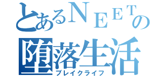 とあるＮＥＥＴの堕落生活（ブレイクライフ）