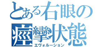 とある右眼の痙攣状態（エヴォルーション）