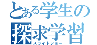 とある学生の探求学習（スライドショー）