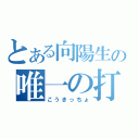 とある向陽生の唯一の打ち師（こうきっちょ）