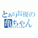 とある声優の亀ちゃん（ステルス作戦）