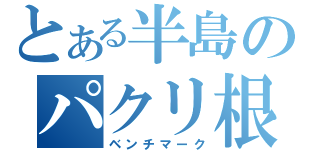 とある半島のパクリ根性（ベンチマーク）