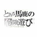 とある馬鹿の危険遊び（ＦｏｏｌＧｒｏｕｐ）