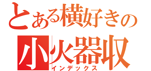 とある横好きの小火器収集（インデックス）