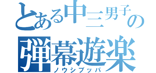 とある中三男子の弾幕遊楽（ノウシブッパ）