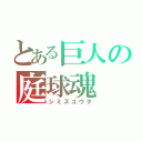 とある巨人の庭球魂（シミズユウタ）