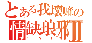 とある我壞嘛の情缺琅邪Ⅱ（咦？！）