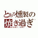 とある燻製の焼き過ぎ（けみぃ、けみぃ）