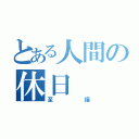 とある人間の休日（至福）