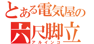 とある電気屋の六尺脚立（アルインコ）