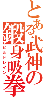 とある武神の鍛身吸拳（ビルドレイン）