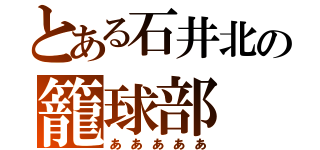 とある石井北の籠球部（あああああ）