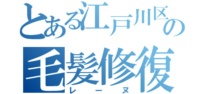 とある江戸川区の毛髪修復（レーヌ）