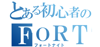 とある初心者のＦＯＲＴＮＩＴＥ（フォートナイト）