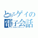 とあるゲイの電子会話（スカイプチャット）