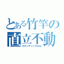 とある竹竿の直立不動（スタンディングｗｗ）