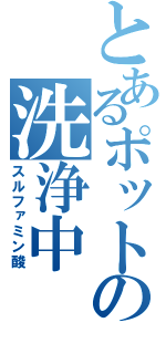とあるポットの洗浄中（スルファミン酸）