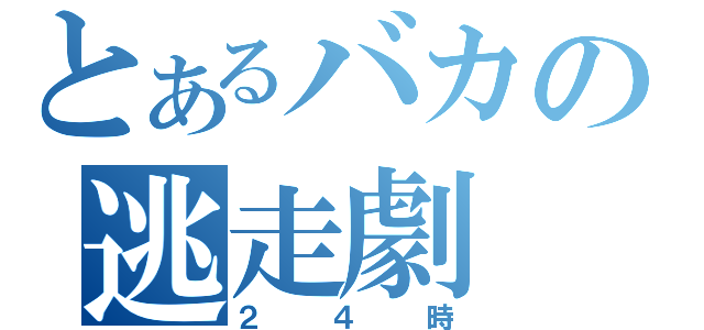 とあるバカの逃走劇（２４時）