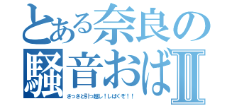 とある奈良の騒音おばさんⅡ（さっさと引っ越し！しばくぞ！！）